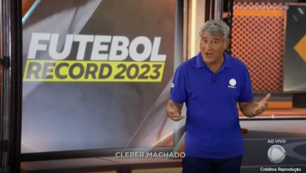 Cléber Machado estreia na Record narrando final do Campeonato Paulista e vence a Globo no ibope