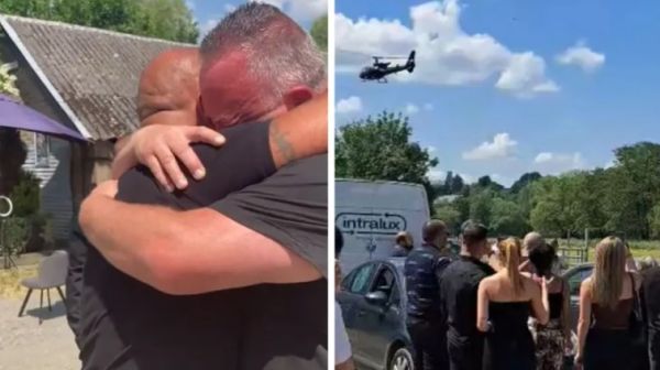 VÍDEO: Homem finge a própria morte e chega ao funeral de helicóptero; Intenção era ‘dar uma lição à família’
