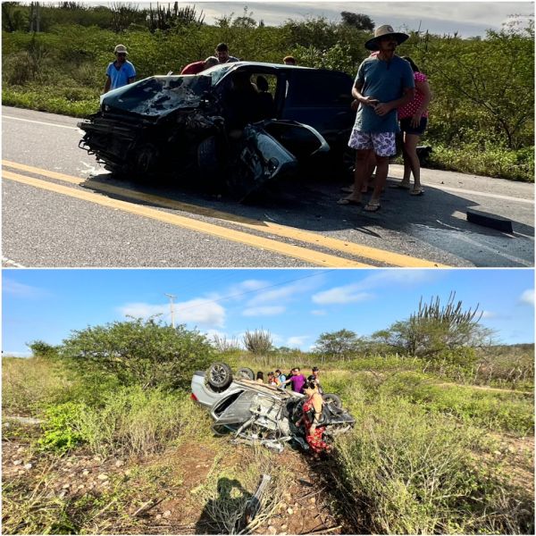 [VÍDEO E FOTOS] ACIDENTE: Veículos colidem na BR-226 entre Tangará e Santa Cruz; feridos são socorridos em estado grave