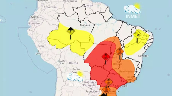 CALORÃO: Inmet emite alerta vermelho para nove estados do Brasil