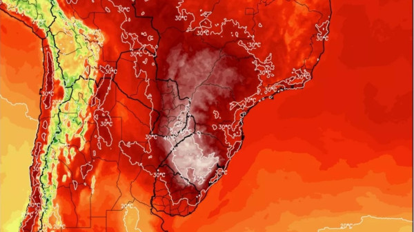 Domo de calor: Massa de ar vinda da Argentina eleva temperatura no Brasil
