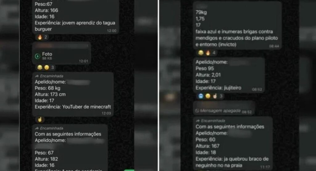 CHOCANTE: GeralGeralAdolescentes criam “clube da porrada” em aplicativo WhatsApp e exigem histórico de brigas para entrar