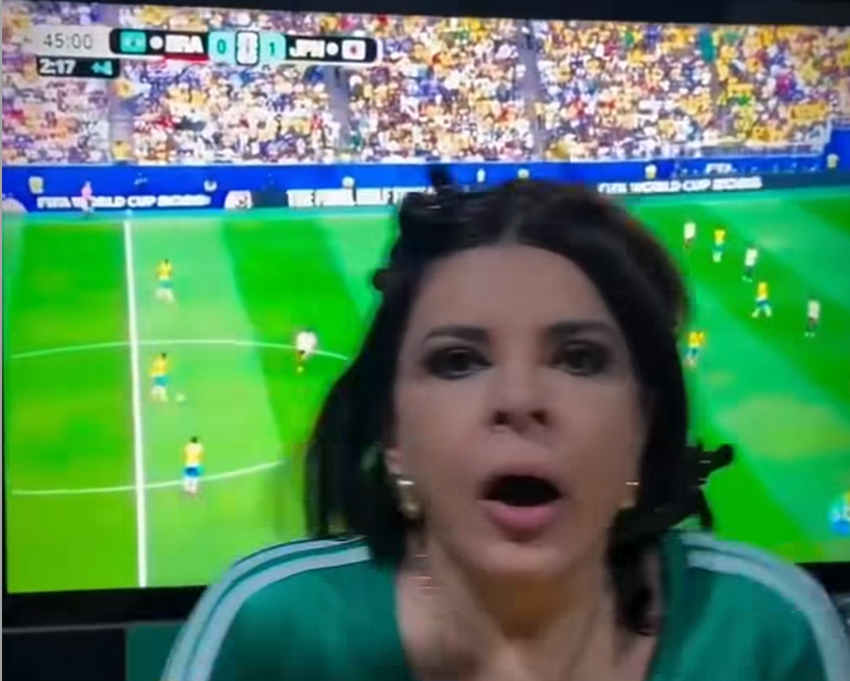 Mara Maravilha se irrita com Galvão após locutor dizer que o Brasil não estava num bom dia em jogo contra Japão e manda recado que viralizou; VEJA VÍDEO